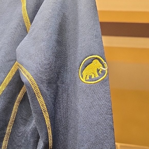 Mammut Blue Pullover with Yellow Accents - Picture 5 of 14